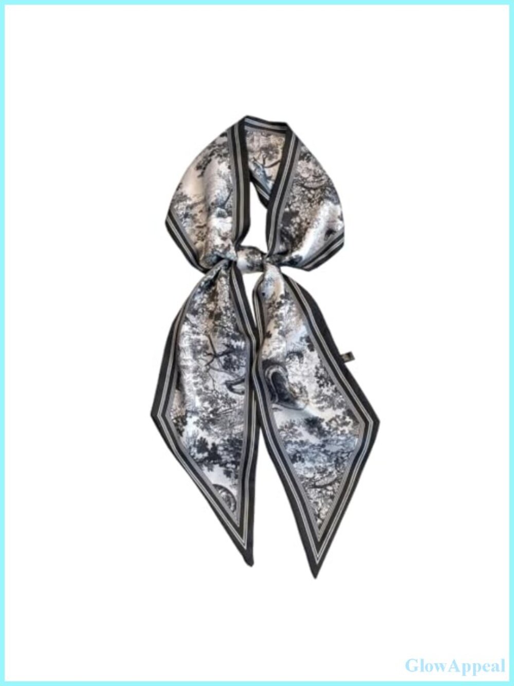 Silk Like Satin Scarf Multipurpose Neck Hair Headband Accessory